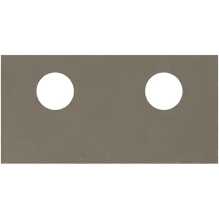 Ekena Millwork Premium Barn Door Flat Track Connecting Plate, White Bronze GB6001CWZ